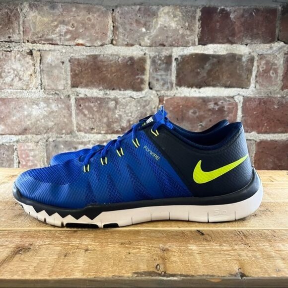 Nike Free Trainer 5.0 V6 Game Black &amp; Blue Sz 11.5 (719922-470) - Picture 3 of 11